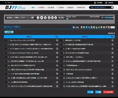 程氏CMS4.0仿制DJ77舞曲网站模版源码非常适合做纯舞曲网站模板